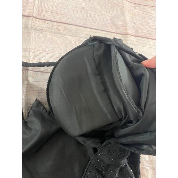 Vintage Stenay Women's Black Silk Sequin Top - Medium - Picture 12 of 12